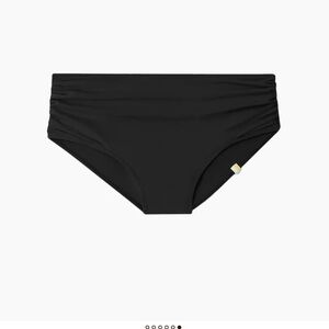 NWT Summersalt The Ruched High Leg High Rise Bikini Bottoms Black Size 6